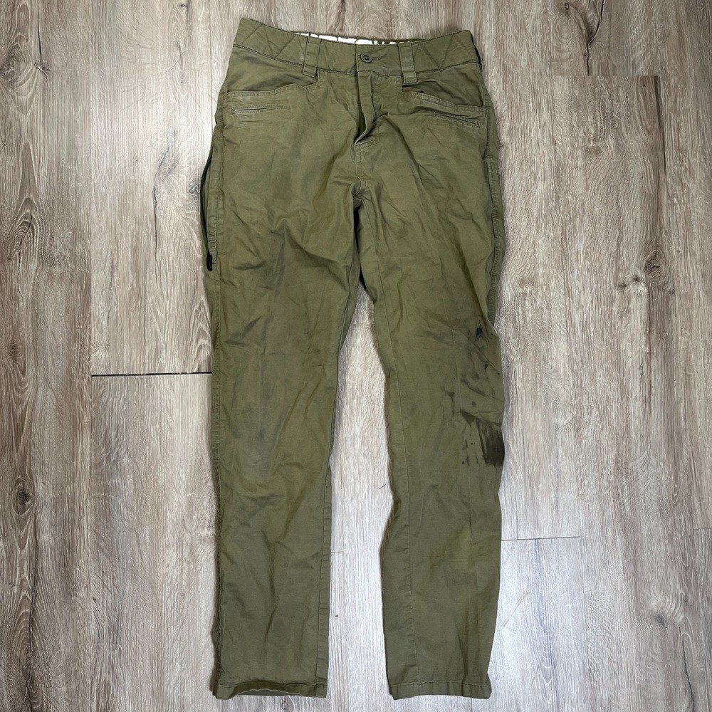Viktos Leo Duty Pants Size 28x30 Green EDC Tactical Straight *Stain